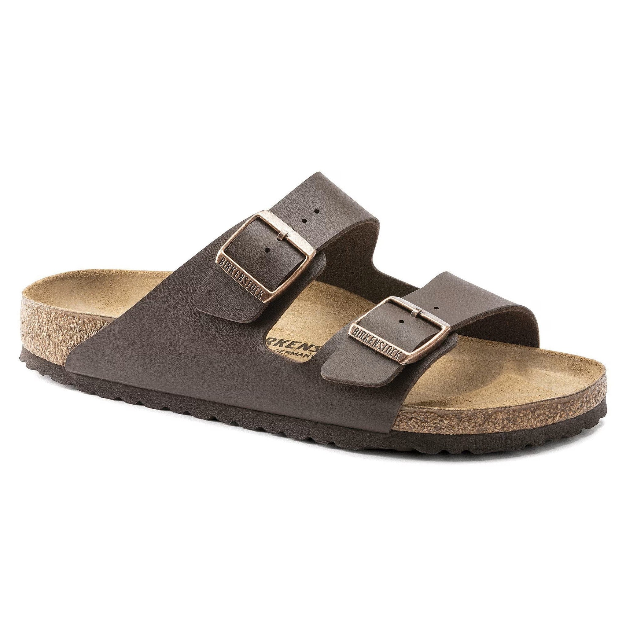 Birkenstock Arizona Unisex Dark Brown Birko-Flor Sandal 39 / Unisex US Size 8-8.5 Birkenstock