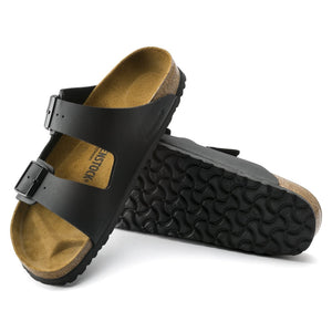 Birkenstock Men's, Arizona Birko Flor Sandal - Regular Width Black 45 M Birkenstock