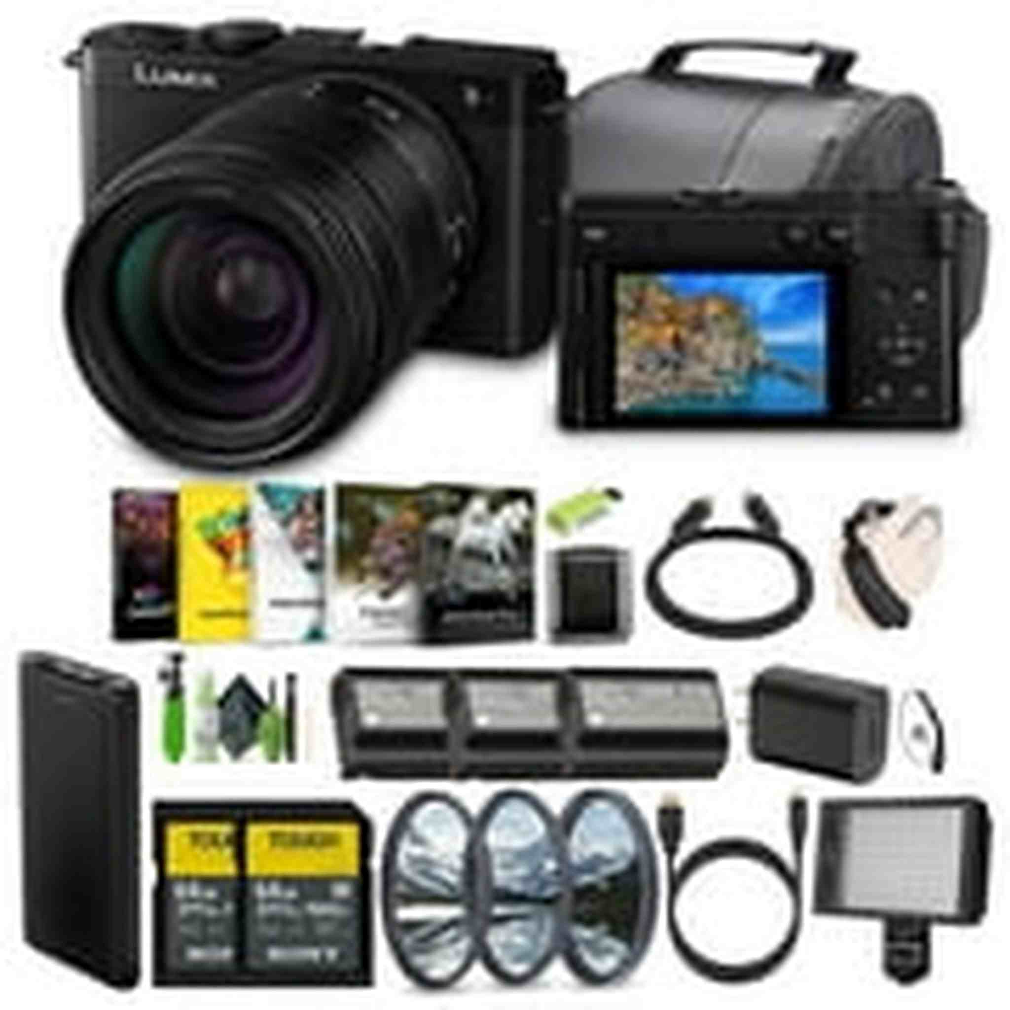 Panasonic LUMIX S9 Mirrorless Camera with 28-200mm L Mount Lens - Black -Bundle Panasonic