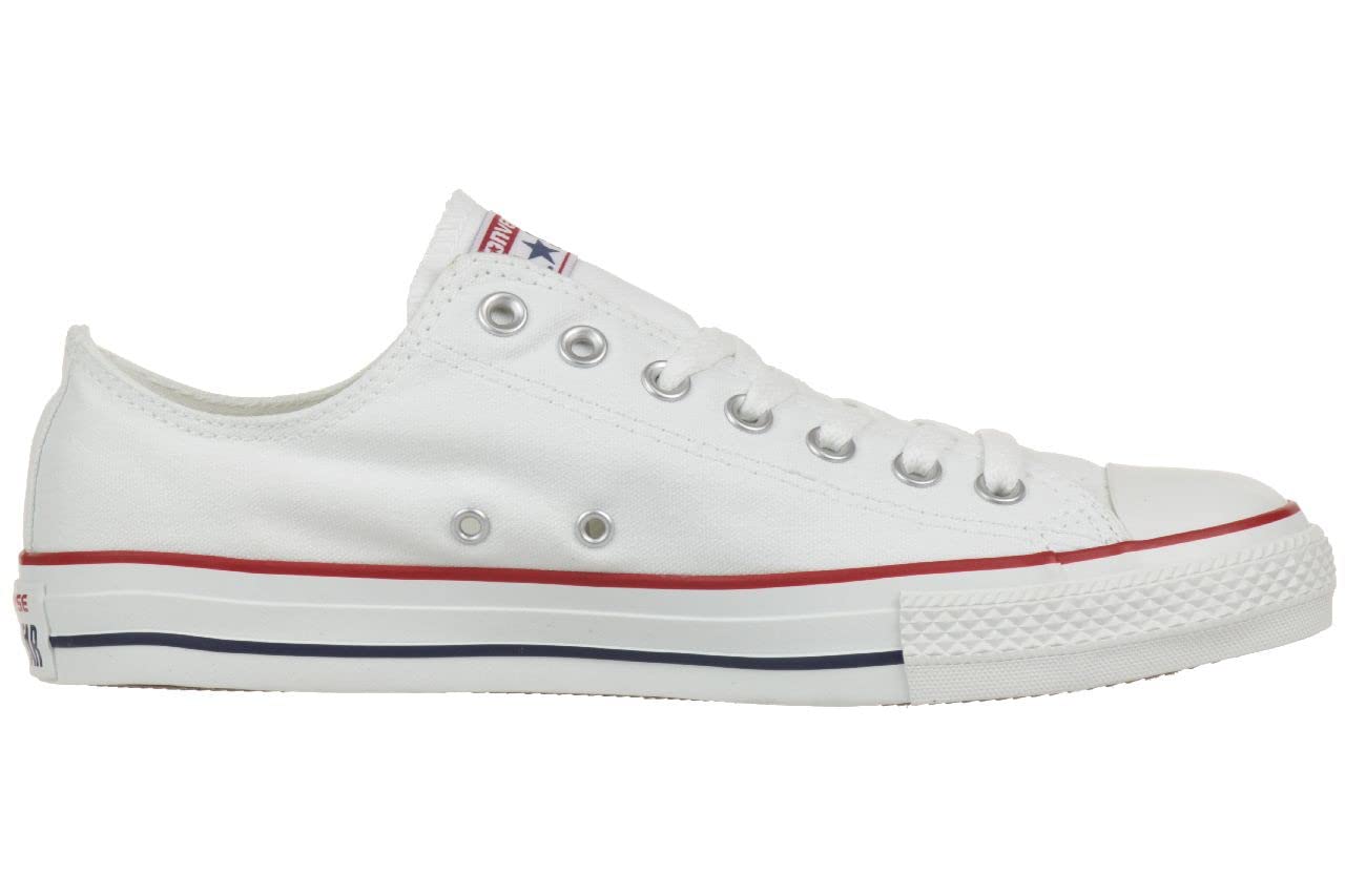 Converse Chuck Taylor All Star Canvas Low Top Sneaker, Optical White ,10 mens_us/12 womens_us