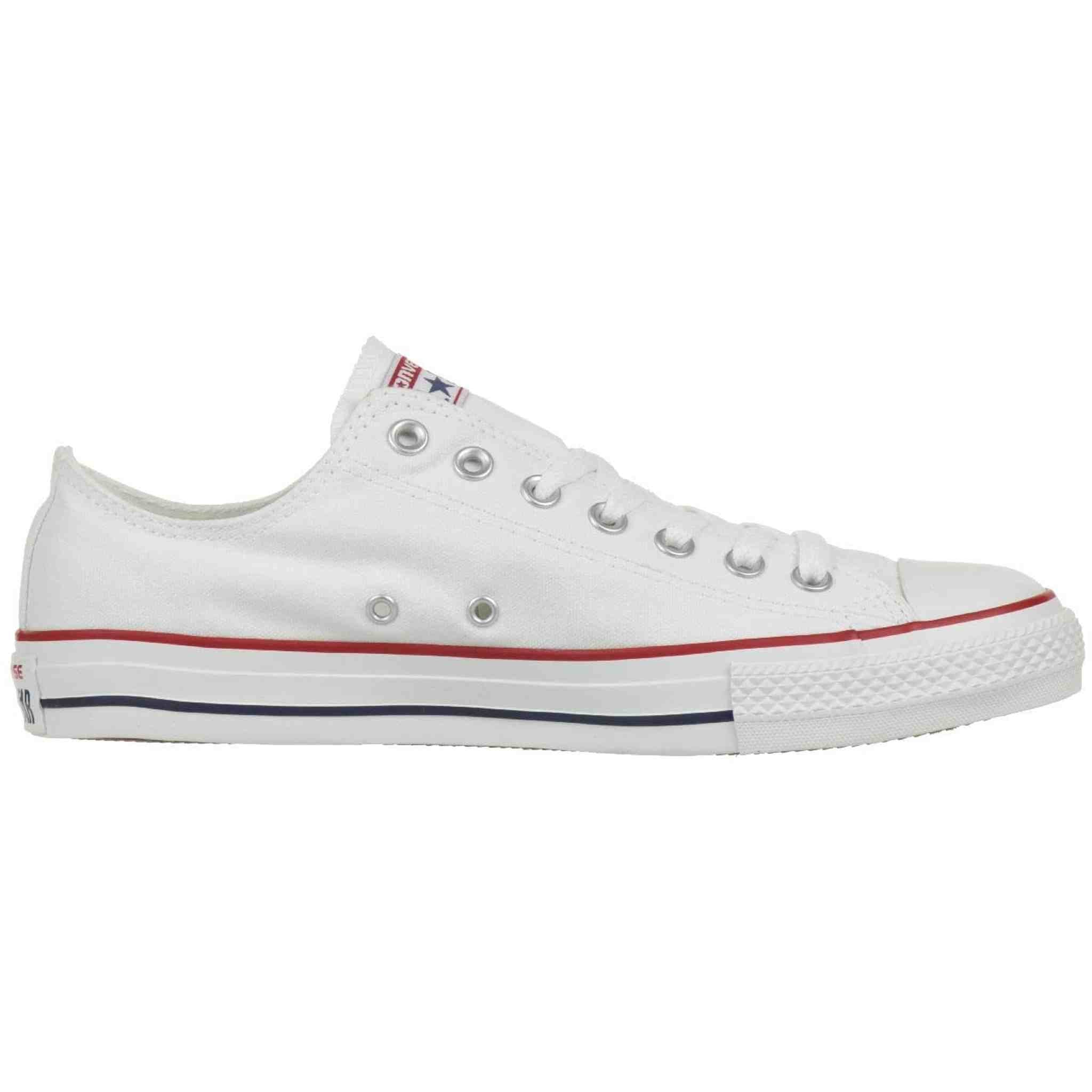 Converse Chuck Taylor All Star Canvas Low Top Sneaker, Optical White ,10 mens_us/12 womens_us