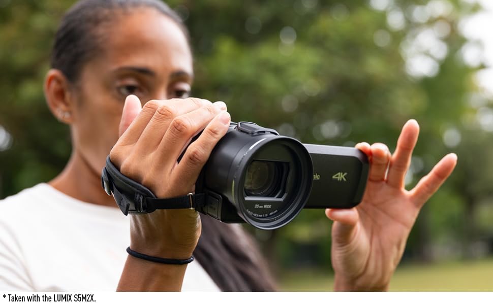 Panasonic VX3 HC-VX3 4K Camcorder, Lightweight Video Camera, Record Memories and Moments That Last