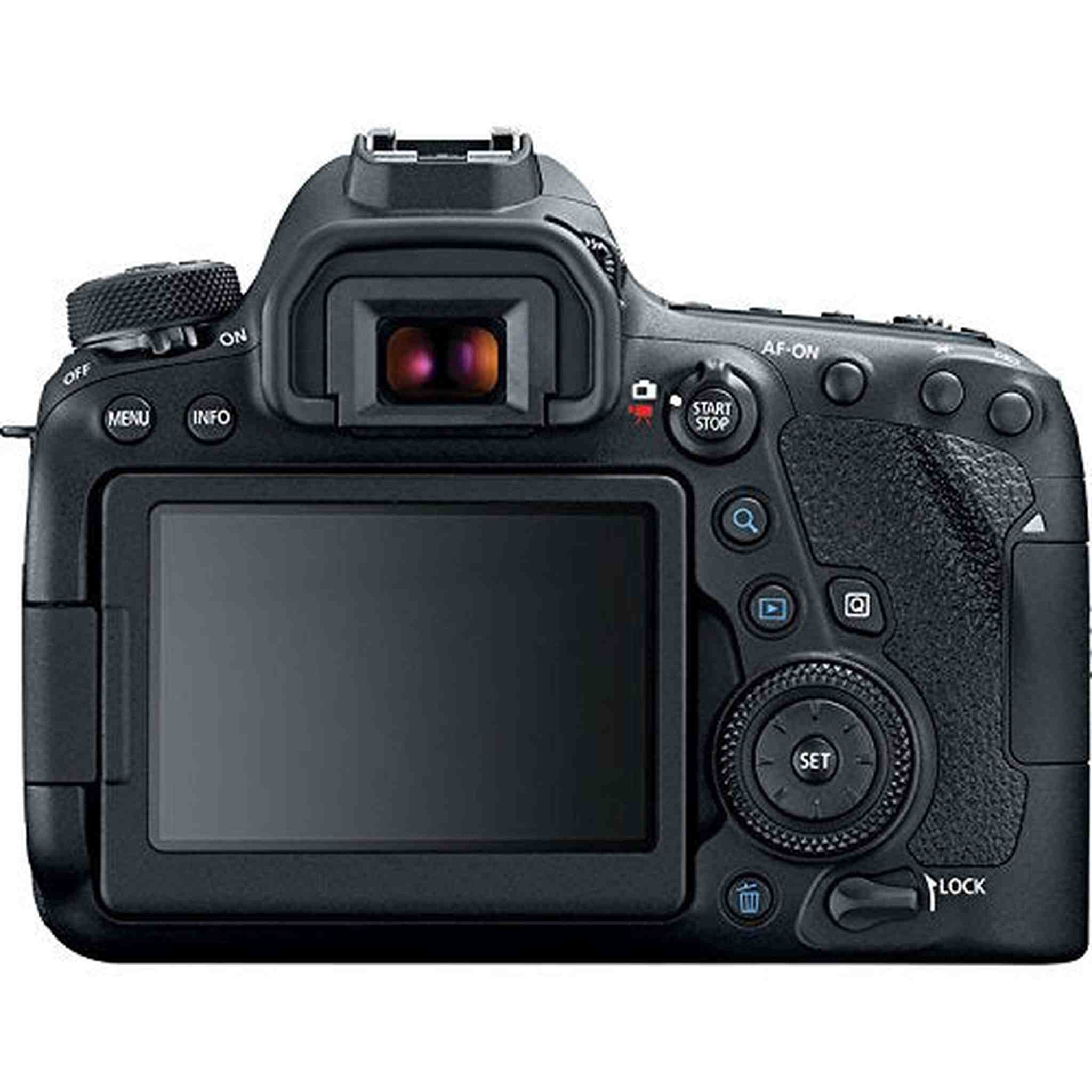 Canon EOS 6D Mark II DSLR Camera w/ 128GB Memory + Battery Grip + Flash Bundle International Model