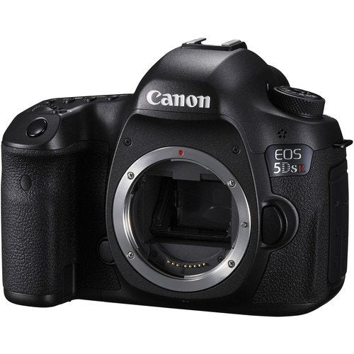 Canon EOS 5DS R Digital SLR Camera Body Only - Bundle with 2X 64GB Memory Cards + Spare Battery + Digital Slave Flash +