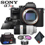 Sony Alpha a7R III Mirrorless Digital Camera Body Only + 70-200mm Lens + Filter Kit + Memory Card Kit + Carrying Case