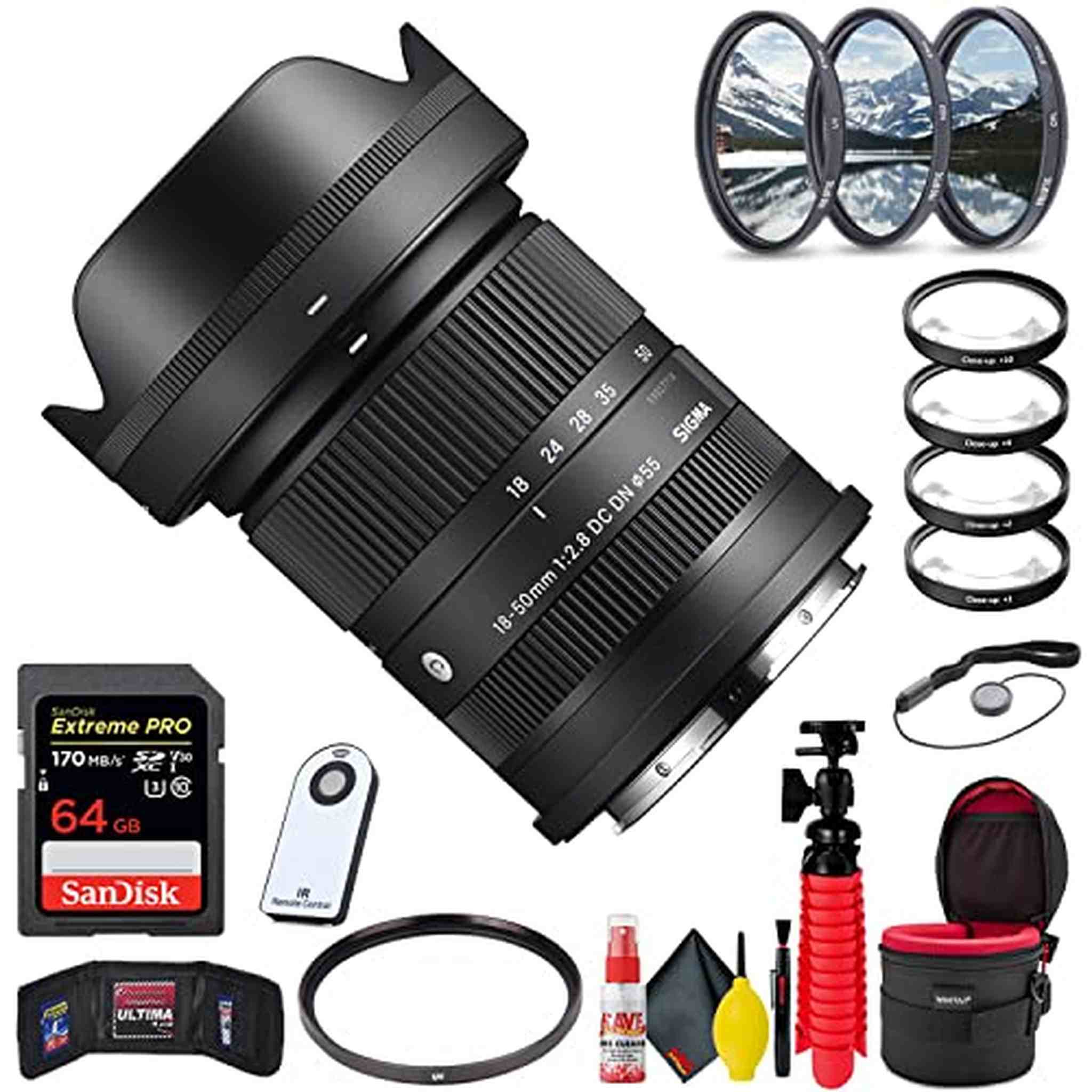 Sigma 18-50mm f/2.8 DC DN Contemporary Lens for Leica L + Accessories Sigma