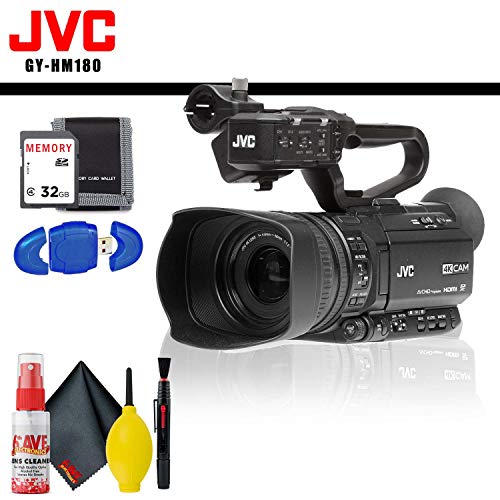 JVC Ultra HD 4K Camcorder with HD-SDI + Memory Card Kit + Cleaning Kit