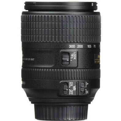 Nikon AF-S DX VR Nikkor 18-300MM Lens with Memory Card and Bag Kit LED Light
