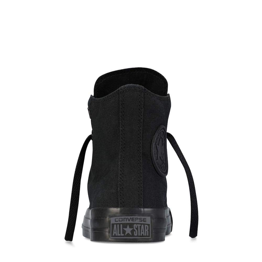 Converse Unisex Chuck Taylor® All Star® Core Hi Monochrome Black Men's 8, Women's 10 Medium