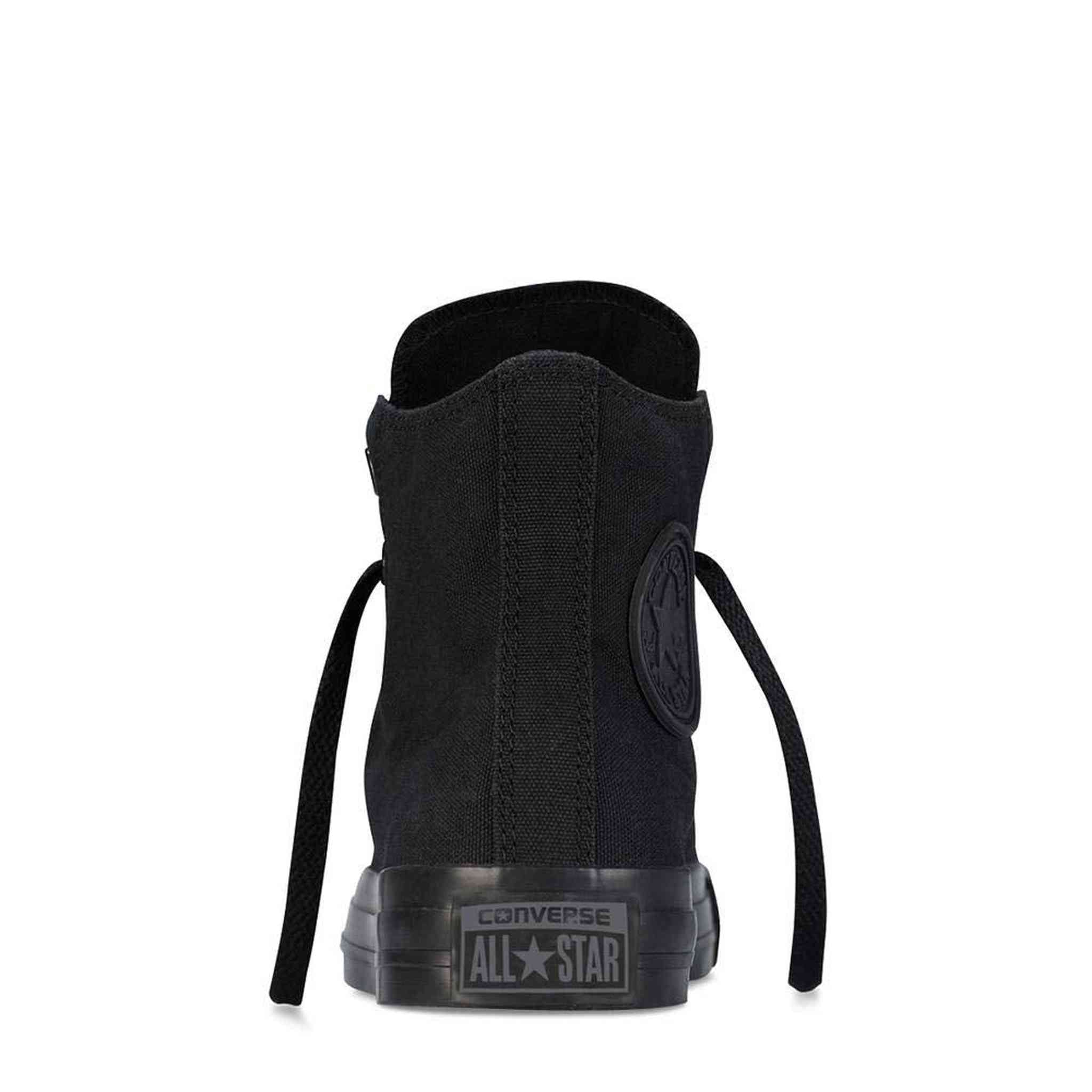 Converse Unisex Chuck Taylor® All Star® Core Hi Monochrome Black Men's 8, Women's 10 Medium