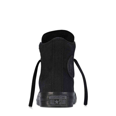 Converse Unisex Chuck Taylor® All Star® Core Hi Monochrome Black Men's 8, Women's 10 Medium