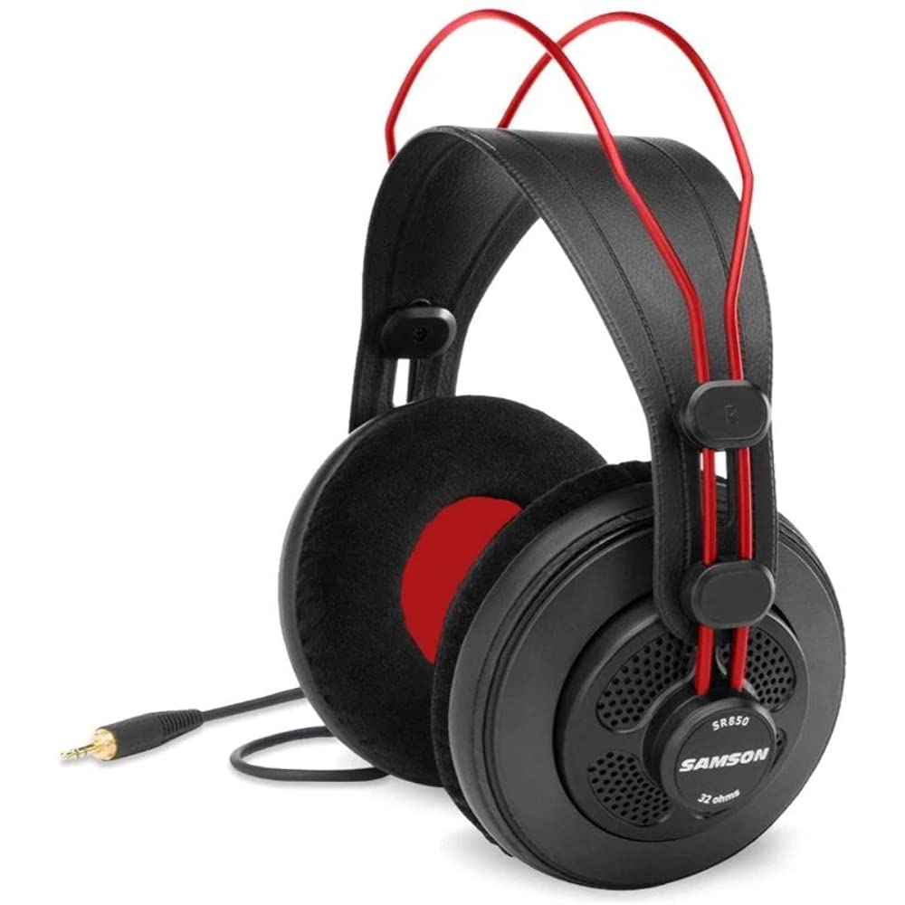 Samson SR860 Over-Ear Professional Semi-Open Studio Reference Small Headphones Headset