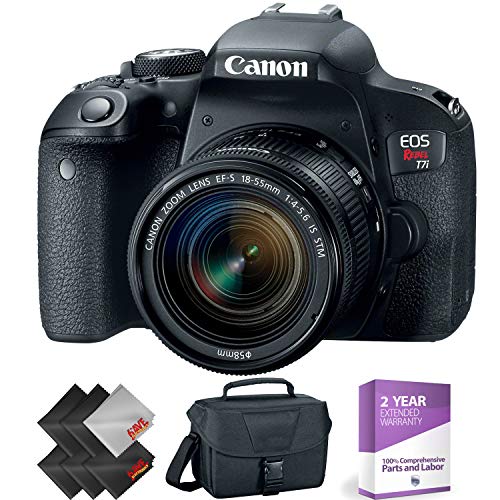 Canon EOS Rebel T7i DSLR Camera with 18-55mm Lens + 1 Year Warranty