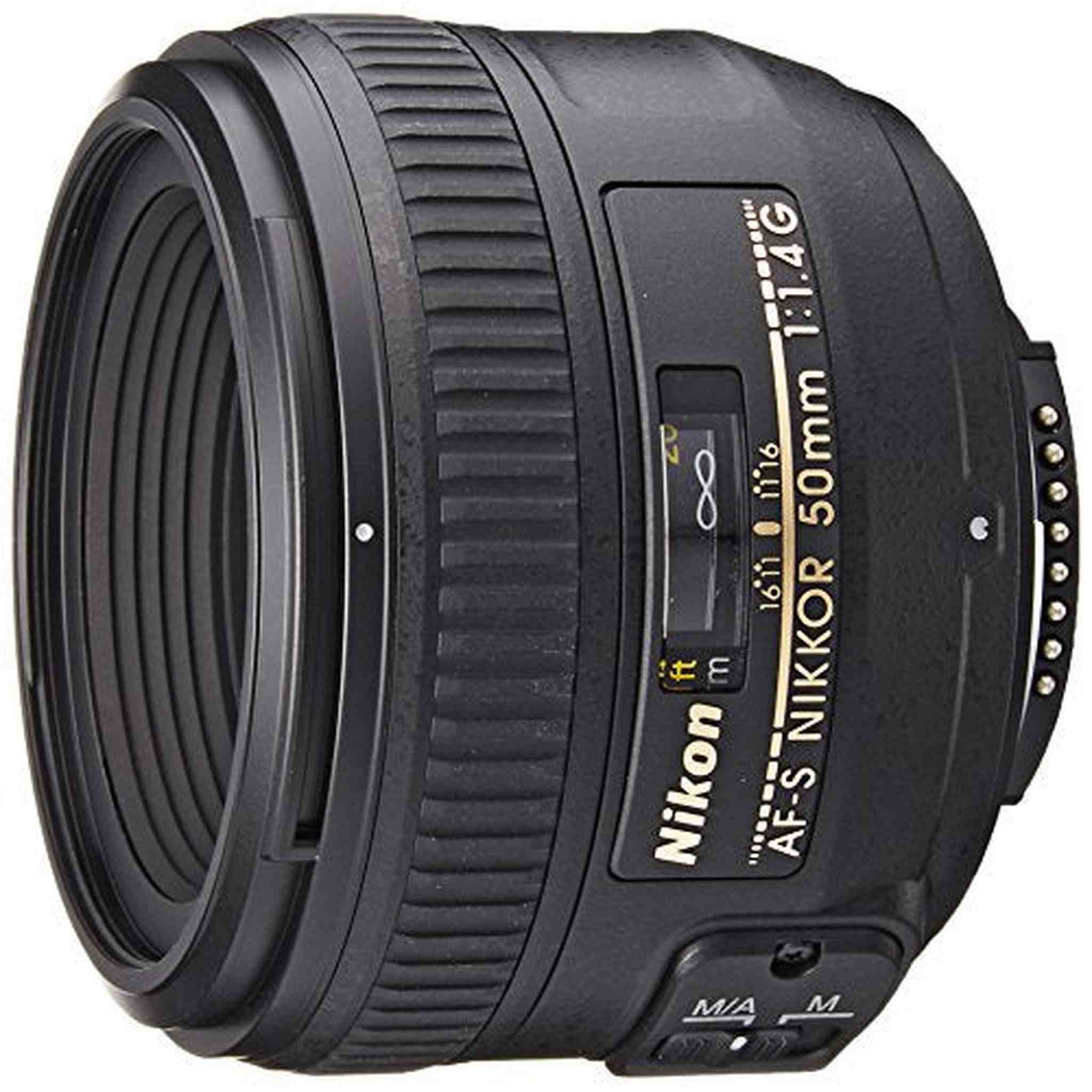 Nikon AF-S FX NIKKOR 50mm f/1.4G Lens with Auto Focus for Nikon DSLR Cameras - Reconditioned Nikon
