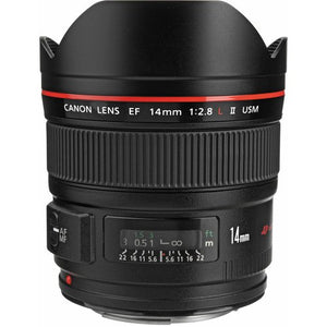 Canon EF 14mm f/2.8L II USM Lens for Canon EF Mount + Accessories International Model with 2 Year Warranty