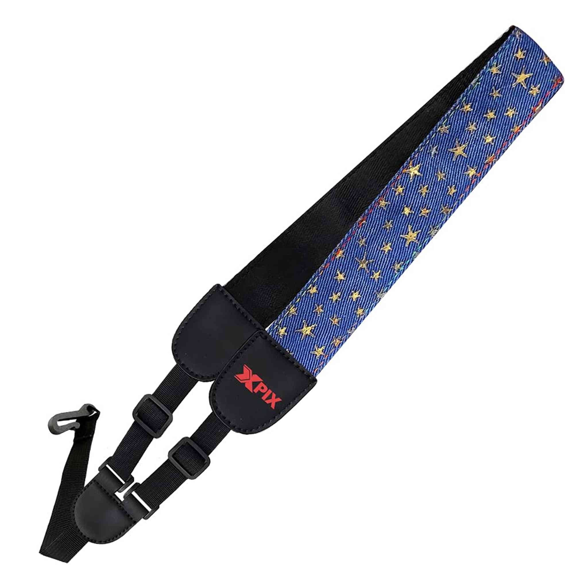 XPIX Ukulele Strap with Beautiful Star Pattern Perfect for Any Ukulele and Adjustable for Your Size and Comfort XPIX