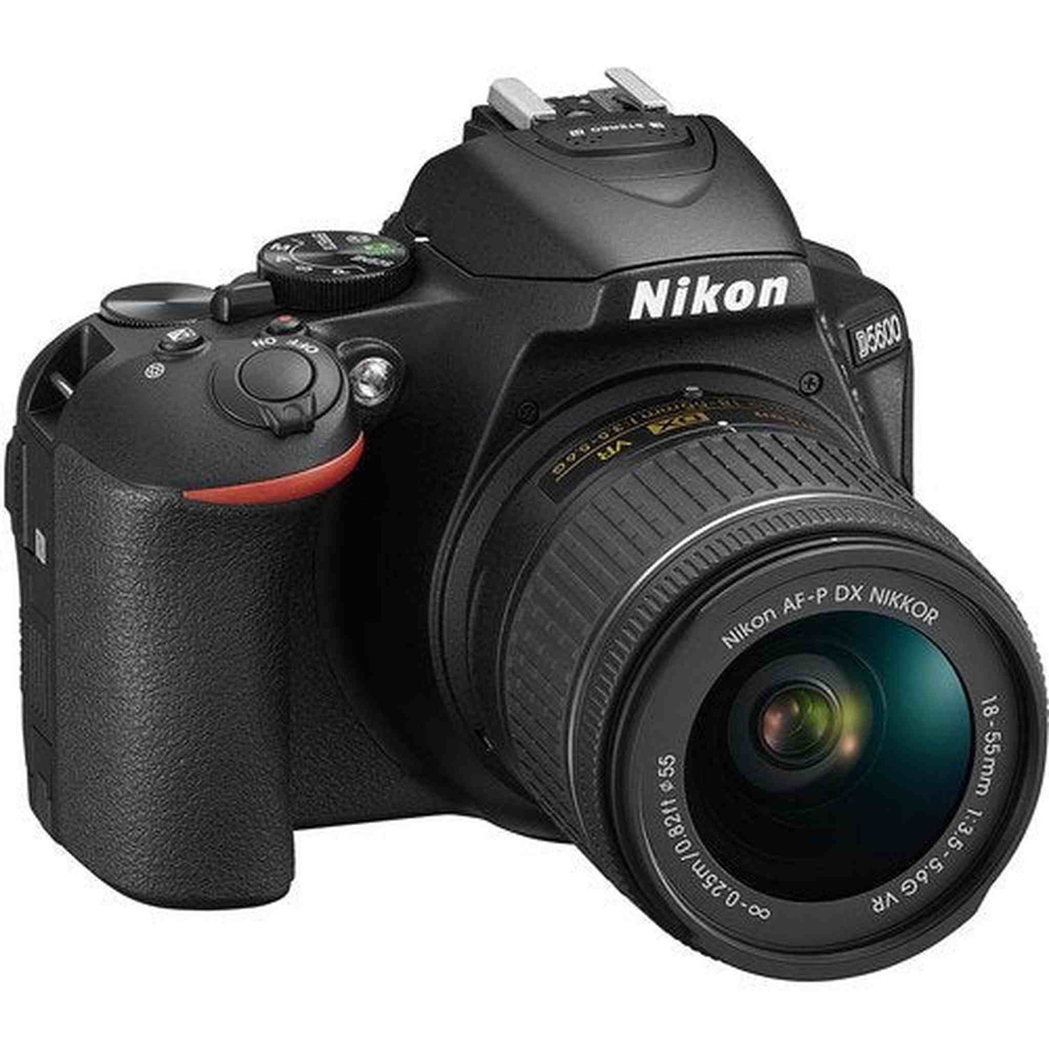 Nikon D5600 DSLR Camera with 18-55mm Lens w/Tulip Lens Hood Bundle Nikon