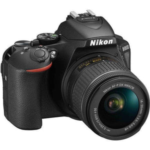 Nikon D5600 DSLR Camera with 18-55mm Lens w/Tulip Lens Hood Bundle