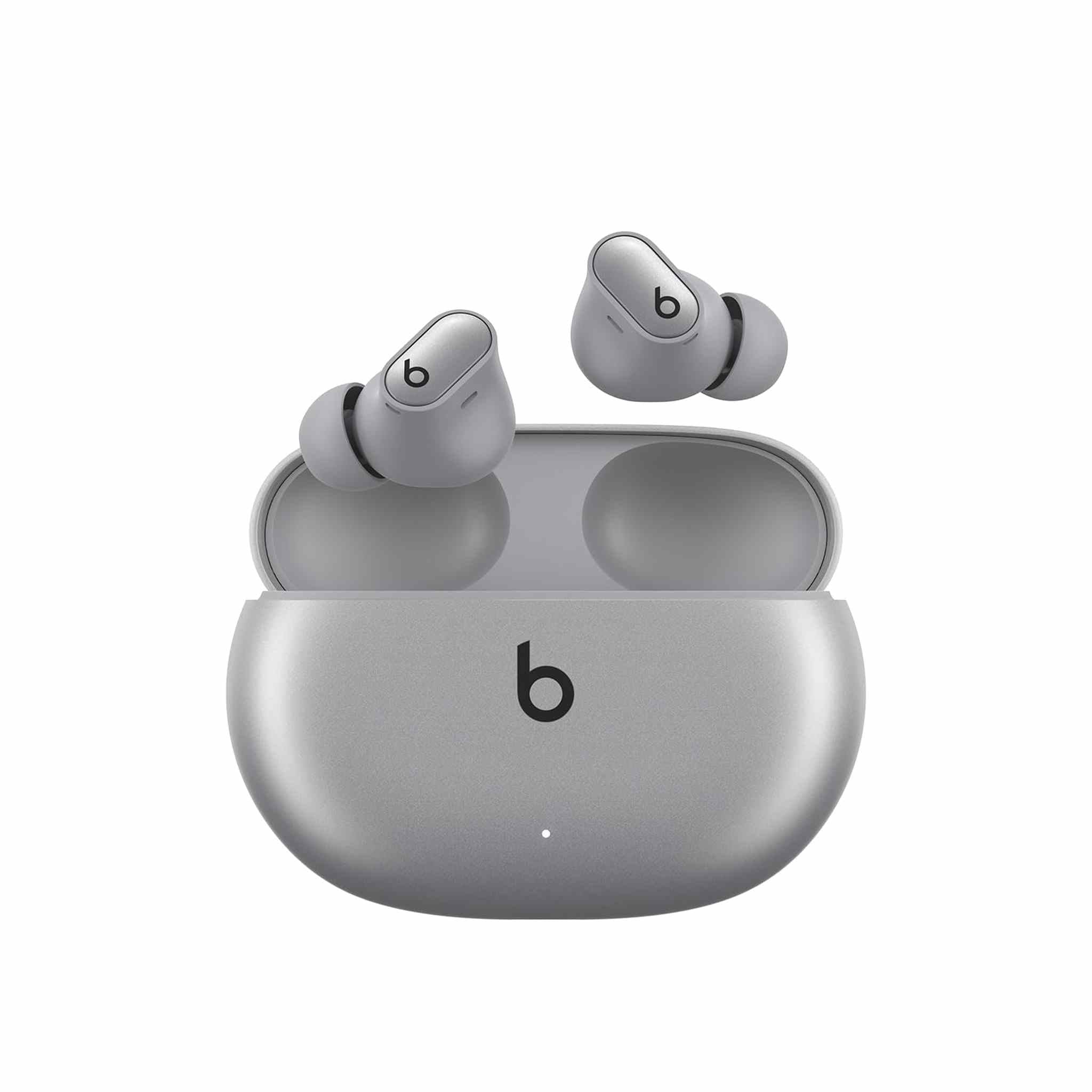 Beats Studio Buds + | True Wireless Noise Cancelling Earbuds, Enhanced Apple & Android Compatibility, Built-in Microphone, Sweat Resistant Bluetooth Headphones, Spatial Audio - Cosmic Silver Beats