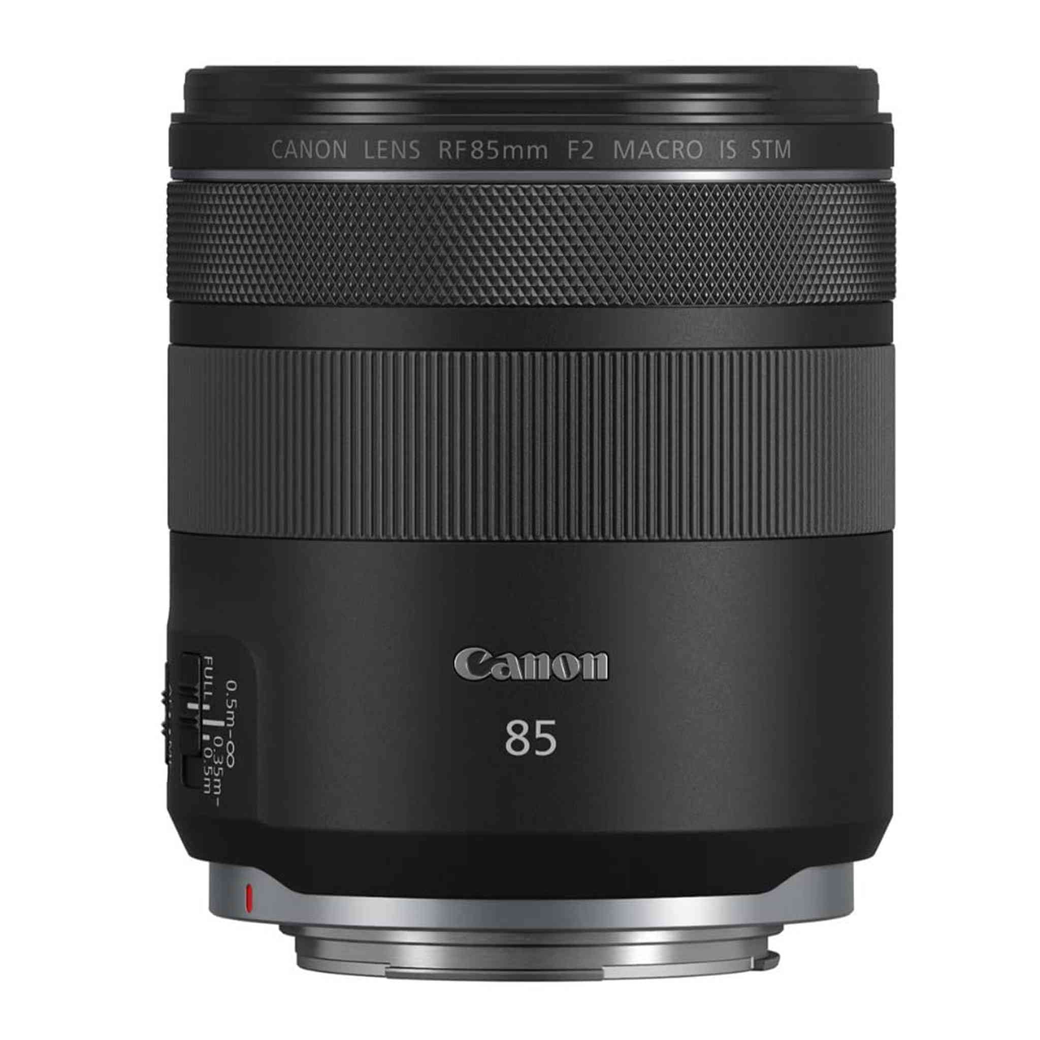 Canon RF 85mm F2 Macro is STM, Compact Medium-Telephoto Black Lens 4234C002