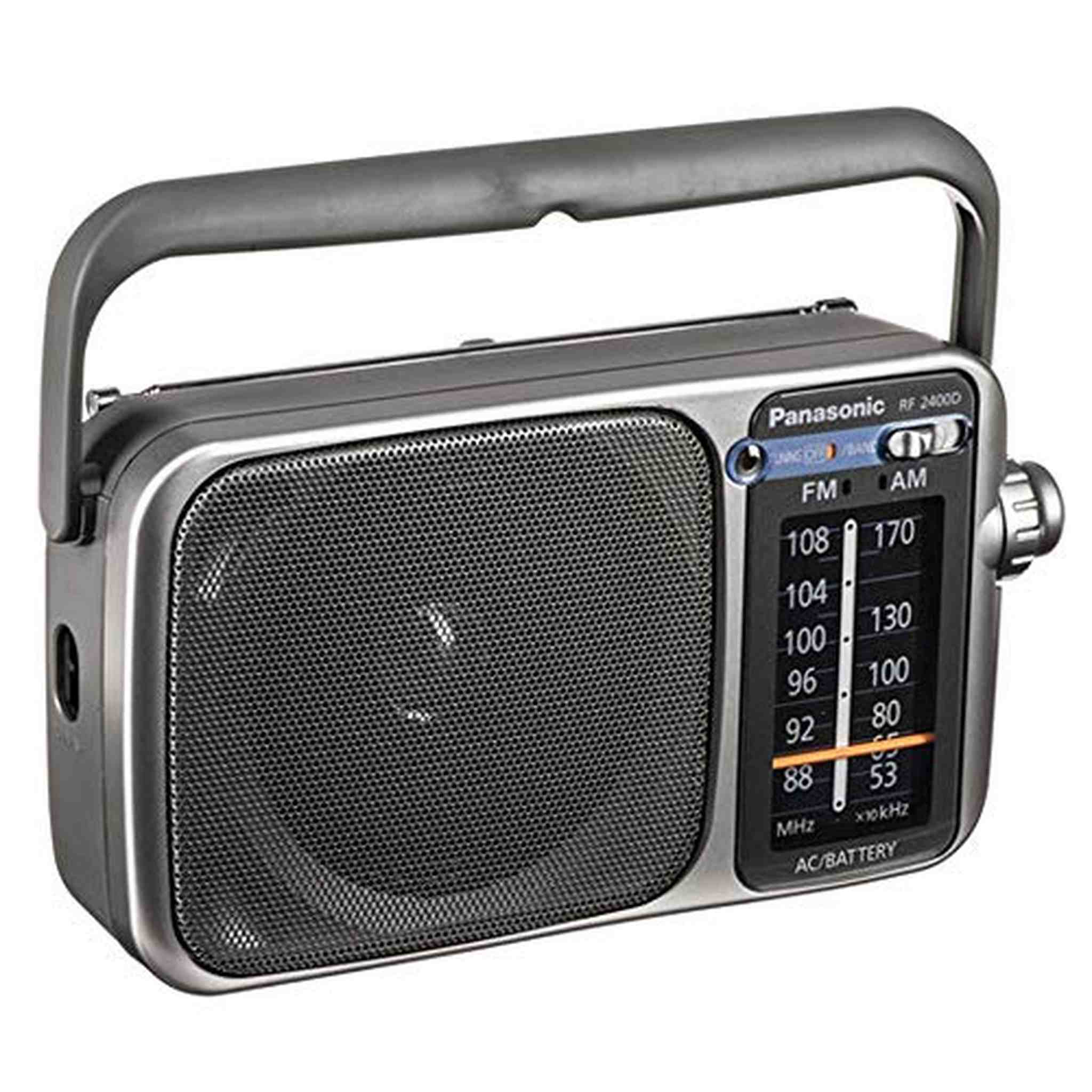 Panasonic Rf-2400D Am/FM Radio, Silver/Grey Panasonic