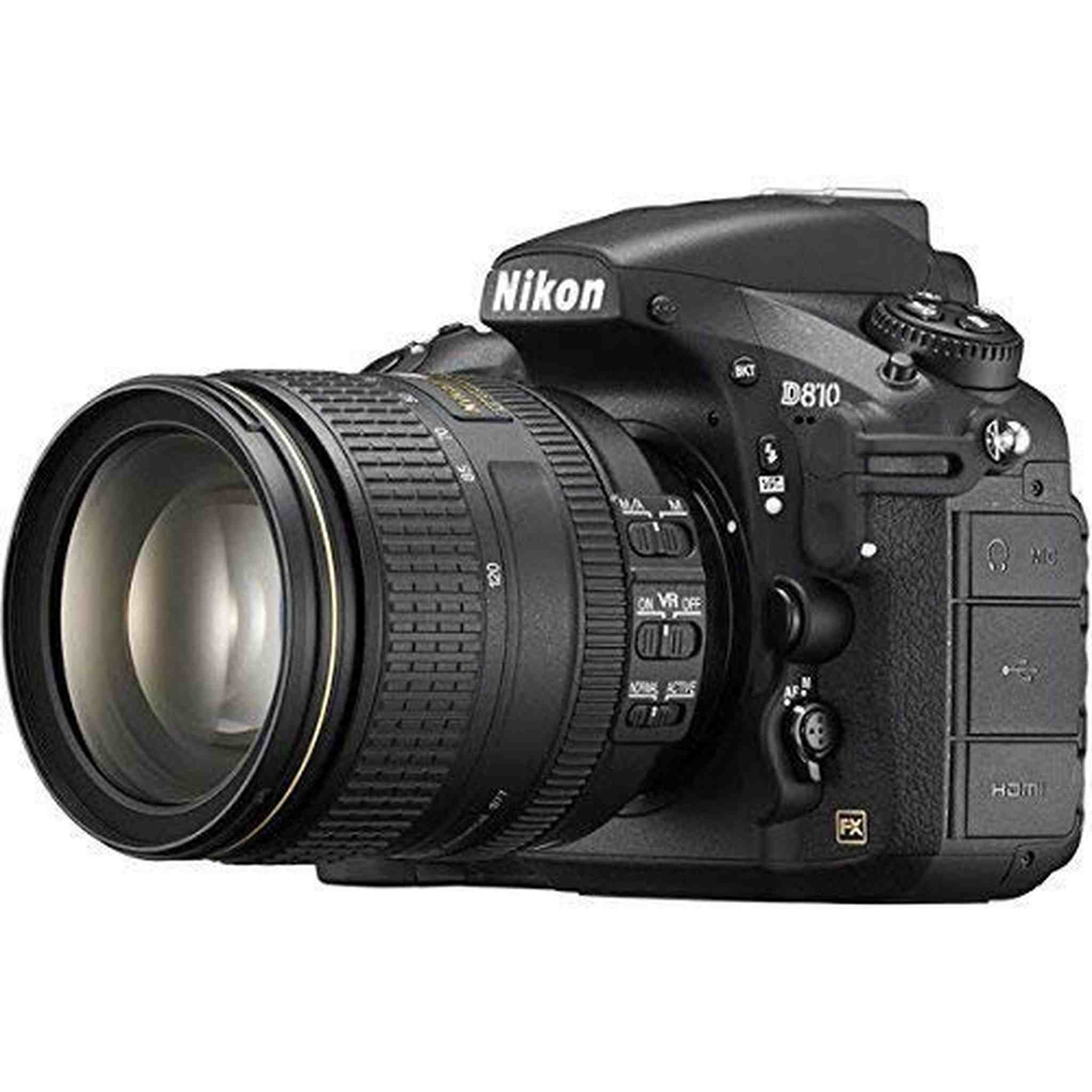 Nikon D810 Digital SLR Camera Body & AF-S 24-120mm f/4 G VR ED Zoom-Nikkor Lens Renewed - Reconditioned Nikon