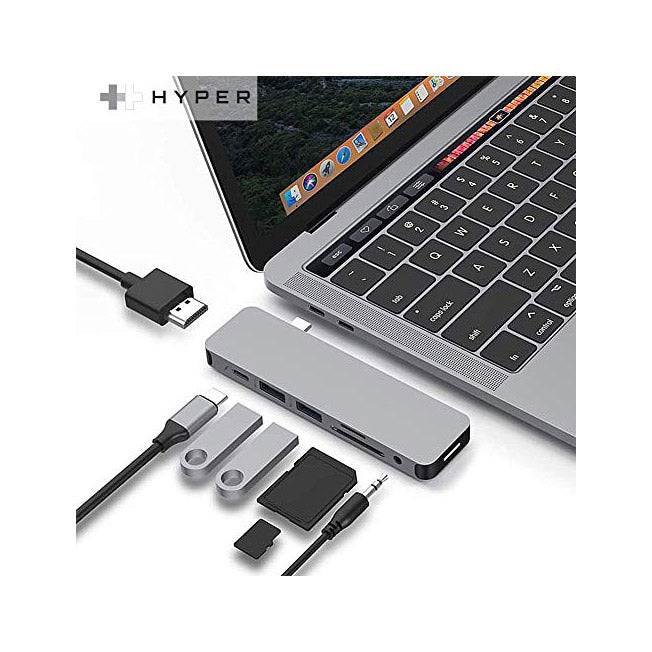 Hyperdrive Solo 7-in-1 USB-C Hub Silver
