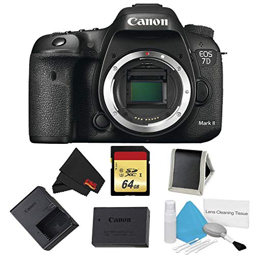 Canon EOS 7D Mark II DSLR Camera Body Only Memory Bundle (International Model)