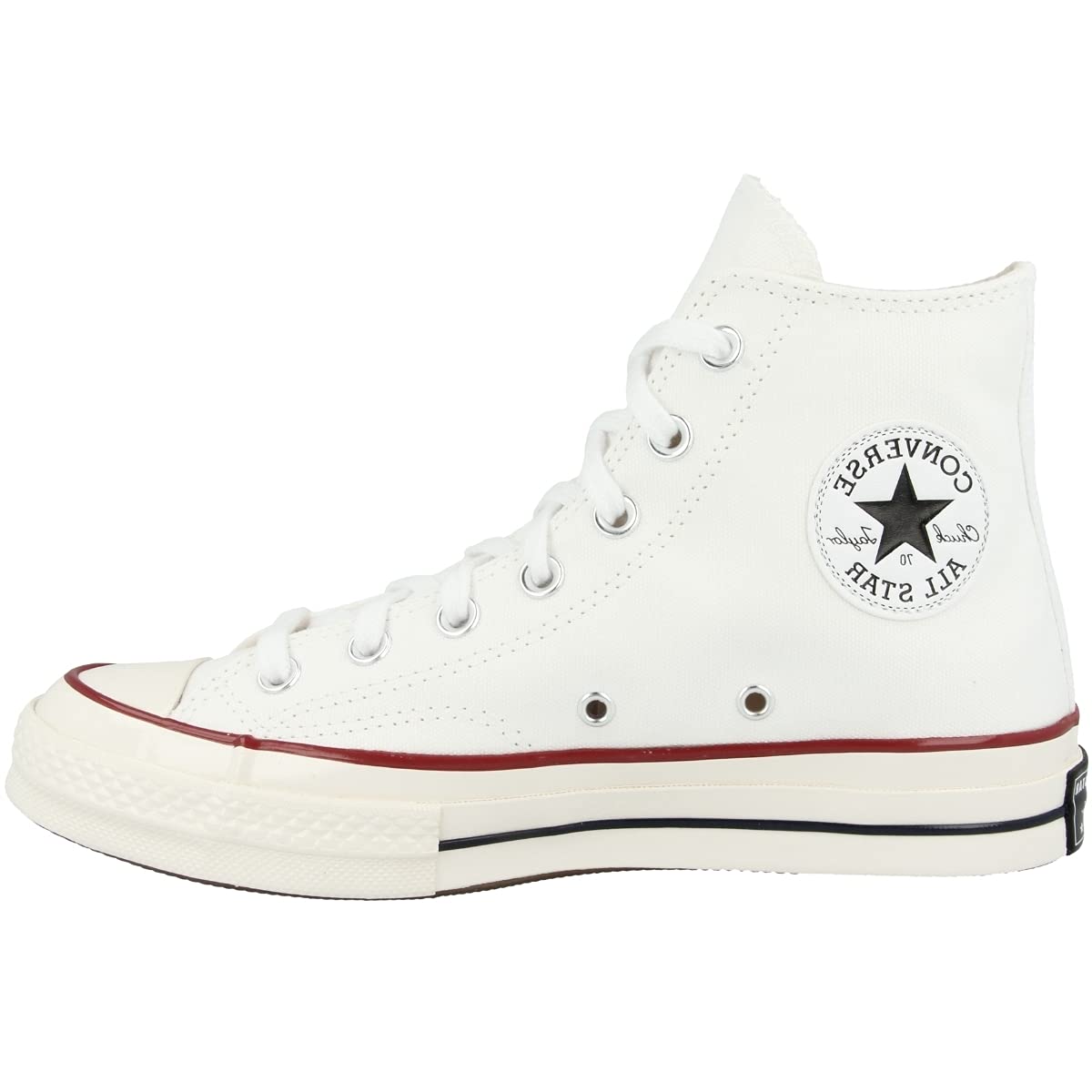 Converse Chuck Taylor '70s High Top Sneakers, White/Garnet/Egret, 8 US Women/8 US Men