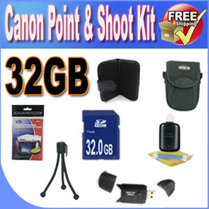 Canon Point & Shoot Camera Accessory Bundle 4