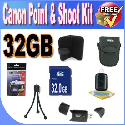 Canon Point & Shoot Camera Accessory Bundle 4