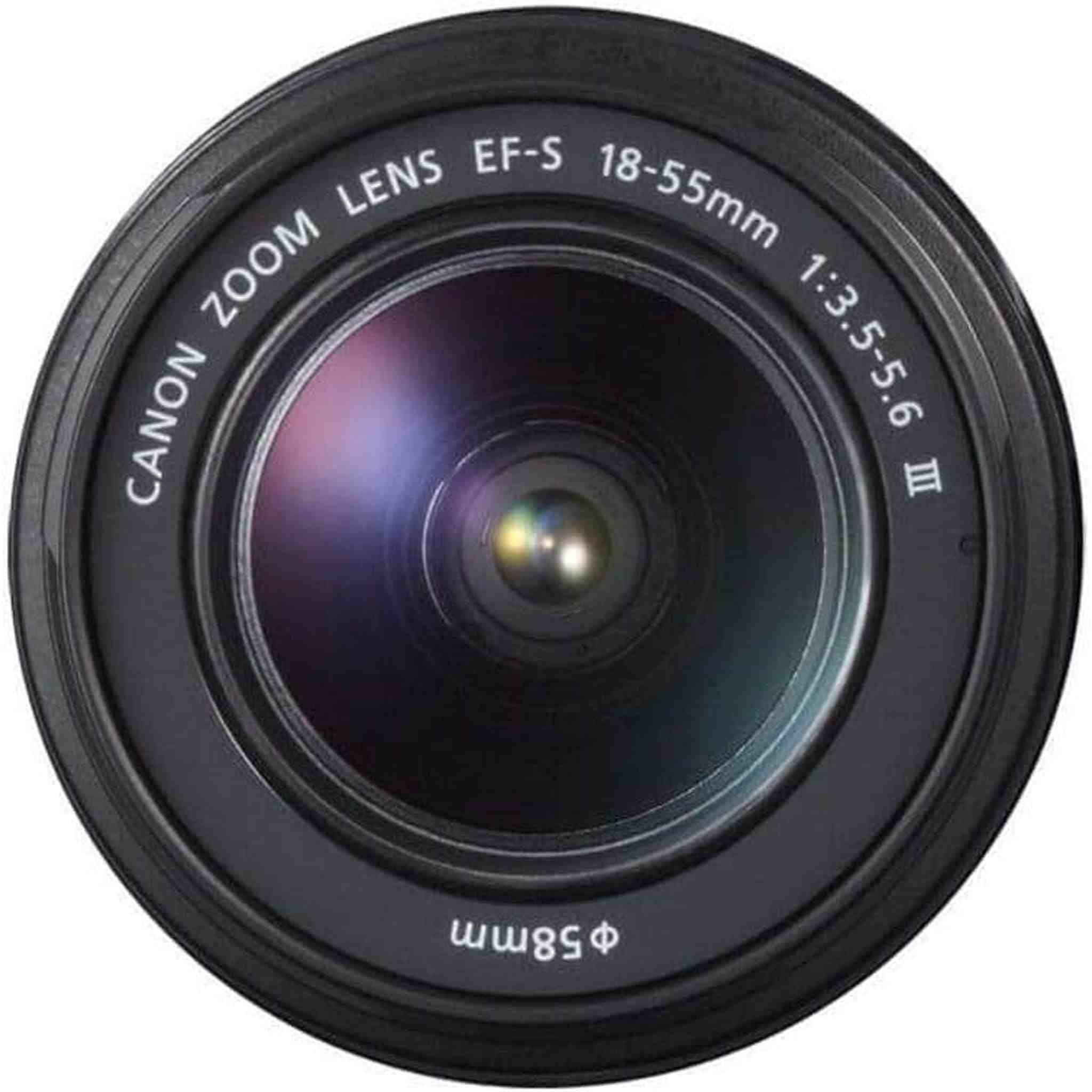 Canon EF-S 18-55mm f/3.5-5.6 III Camera Lens Bulk Packaging - Reconditioned Canon