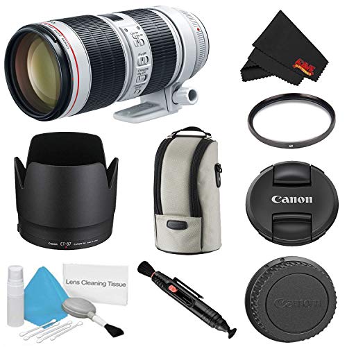 Canon EF 70-200mm f/2.8L is III USM Lens Bundle w/UV Filter (International Model)
