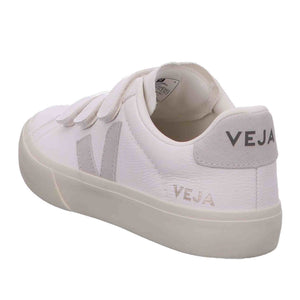 Veja Recife Logo Chromefree Womens Casual Trainers in White Black - 7 US