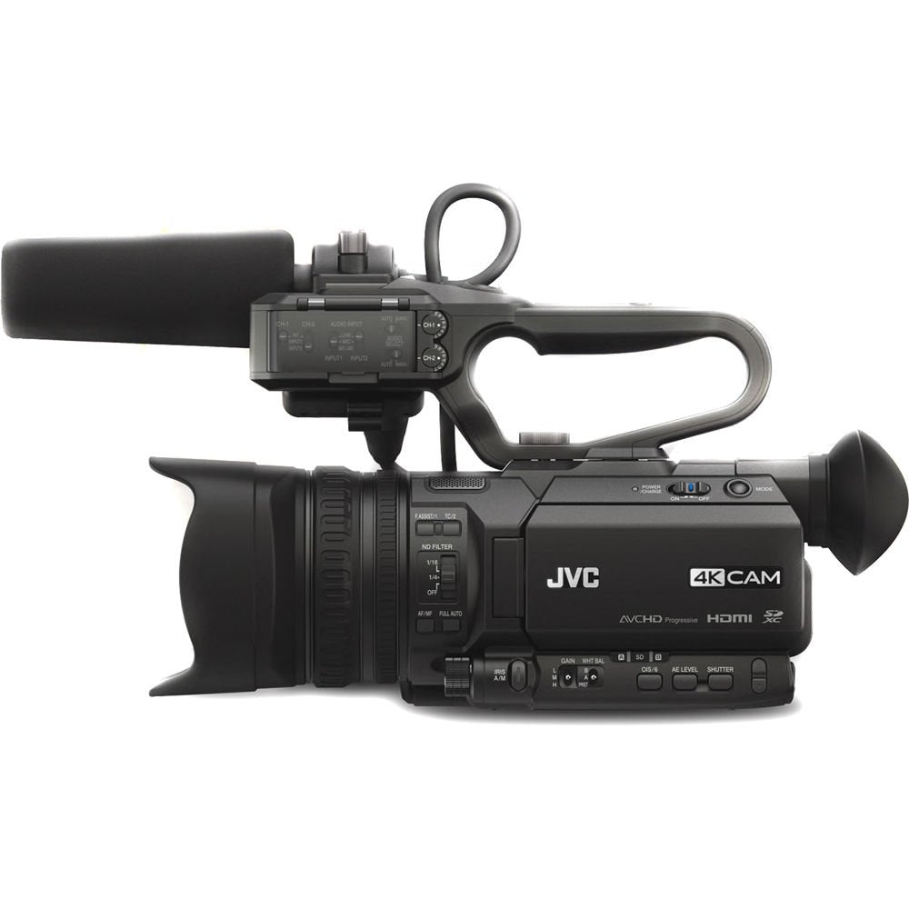 JVC GY-HM150 Ultra HD 4K Camcorder with HD-SDI Basic Accessory Bundle