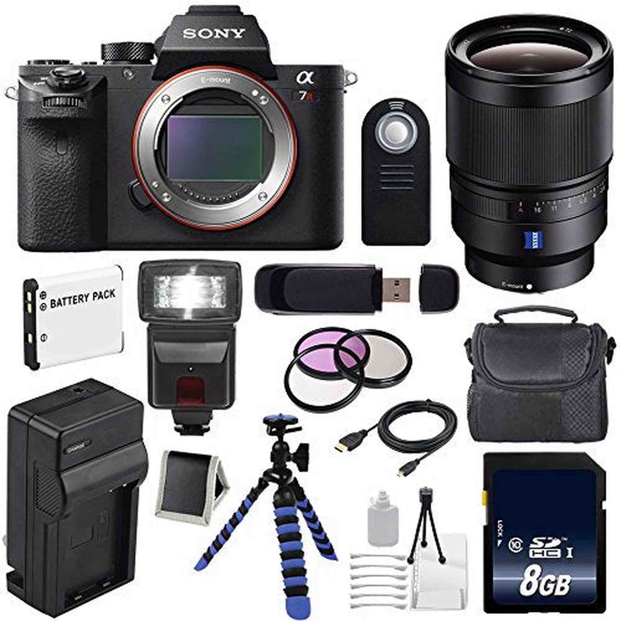 Sony Alpha a7R II Mirrorless Digital Camera International Model + Sony Distagon T FE 35mm f/1.4 ZA Lens + 72mm 3 Piece