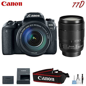 Canon EOS 77D Digital SLR Camera with 18-135mm Lens Kit International Model Canon