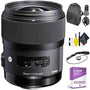 Sigma 35mm f/1.4 DG HSM Art Lens for Nikon + Deluxe Lens Cleaning Kit