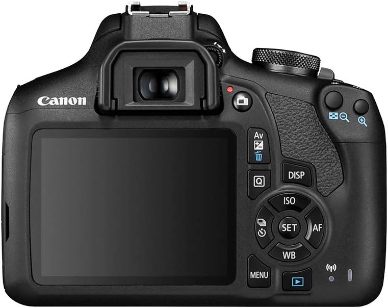 Canon EOS 2000D DSLR with EF-S 18-55mm f/3.5-5.6 IS II Lens (Intl Model) with 32GB Memory Kit, LED Light, Mic, and More