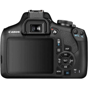Canon EOS 2000D DSLR Camera with EF-S 18-55mm f/3.5-5.6 IS II Lens Intl Model with Cleaning Kit and 32GB Memory Kit