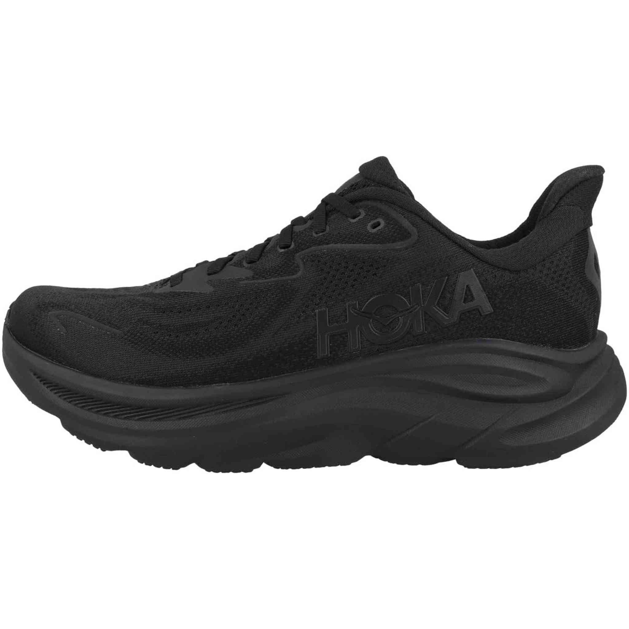 Hoka Men's Clifton 10 Sneaker, Black/Black, 11