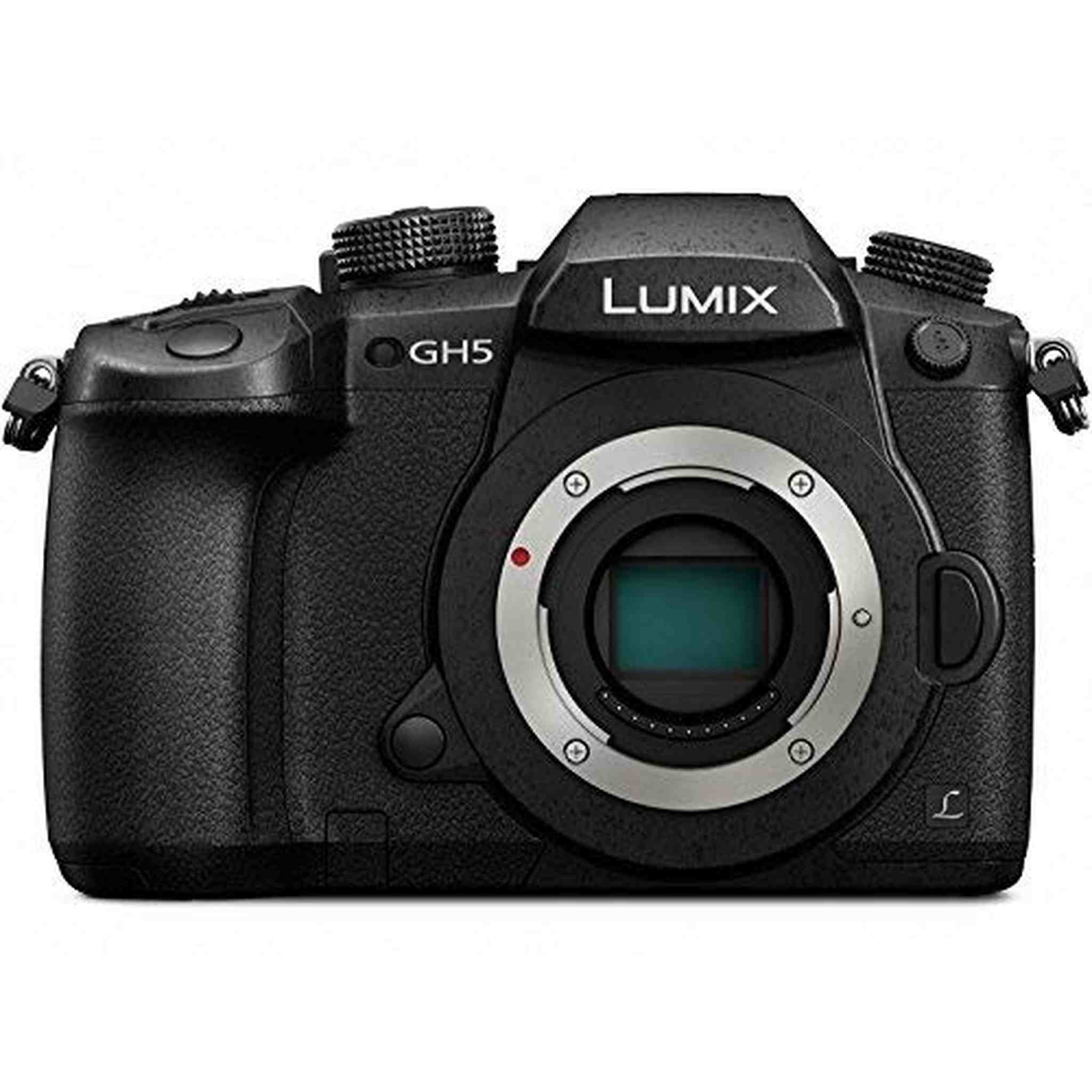 PANASONIC LUMIX GH5 Body 4K Mirrorless Camera, 20.3 Megapixels, Dual I.S. 2.0, 4K 422 10-bit, Full Size HDMI Out, 3 Inch - Reconditioned Panasonic