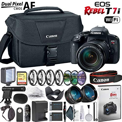 Canon EOS Rebel T7i DSLR Camera with 18-135mm STM Lens Advanced Kit