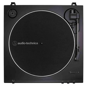Audio-Technica At-LP60X-BW Fully Automatic Belt-Drive Stereo Turntable, Hi-Fi, 2 Speed, Dust Cover, Anti-Resonance, Die-Cast Aluminum Platter Brown