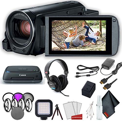Canon VIXIA HF R800 Camcorder Black Pro Accessory Bundle