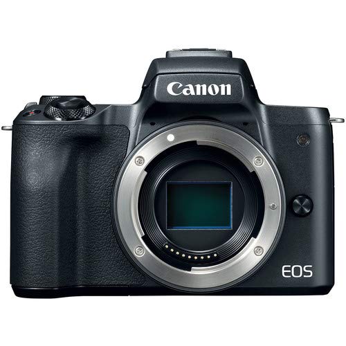Canon EOS M50 Mirrorless Digital Camera Body Only, Black International Model with Extra Accessory Bundle