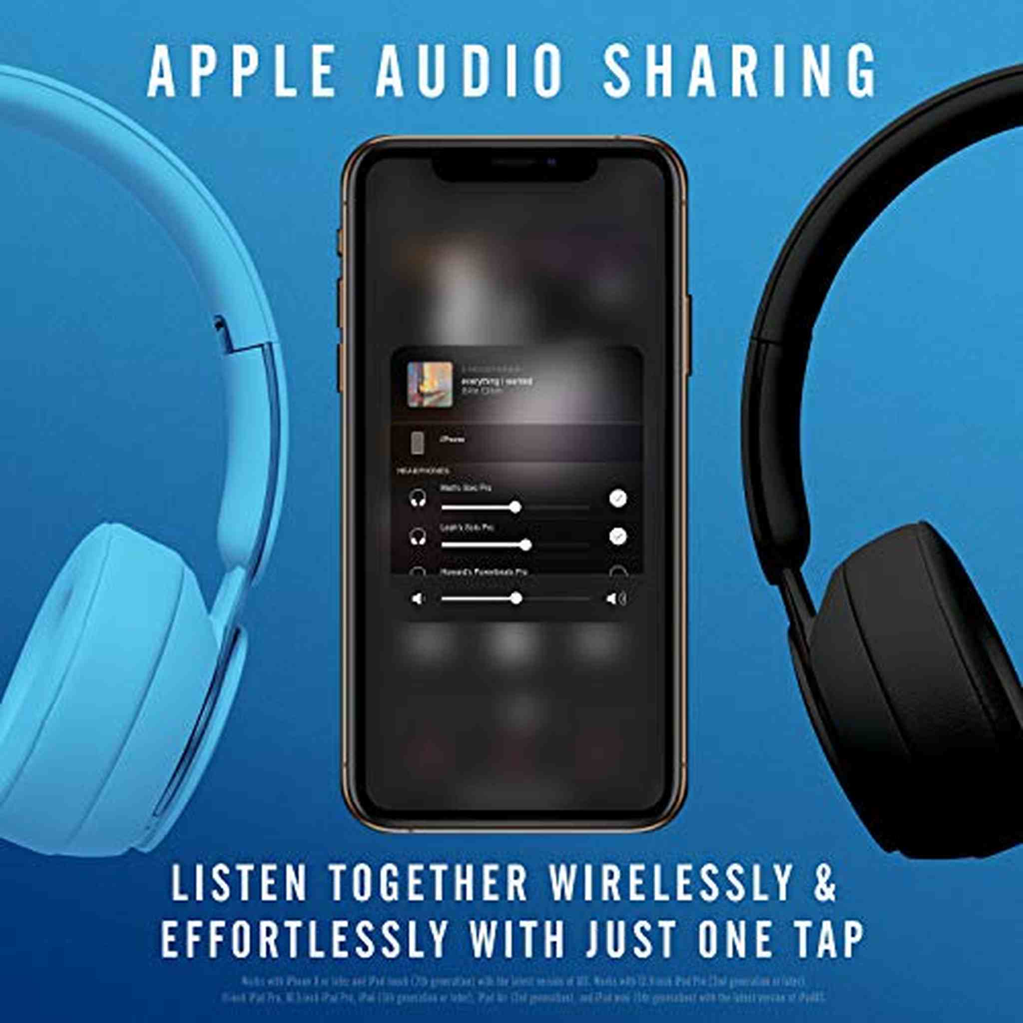 Beats Solo Pro Wireless Noise Cancelling Bluetooth On-Ear Headphones -Light Blue