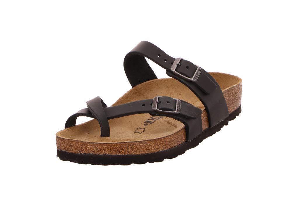 Birkenstock Women's Open-Back Flip Flops, Black, 10 Wide
