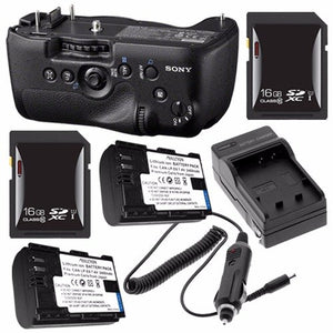Sony Vertical Battery Grip for Alpha A99 DSLR Camera + NP-FM500H Battery + External Charger + 16GB SDHC Card Saver Bundl