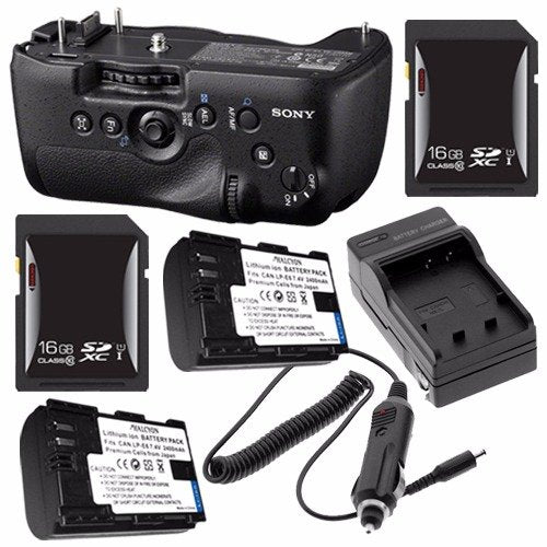 Sony Vertical Battery Grip for Alpha A99 DSLR Camera + NP-FM500H Battery + External Charger + 16GB SDHC Card Saver Bundl